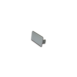 Frontd�ksel til LED d�kningsprofil 25mm, rustfrit st�l look
