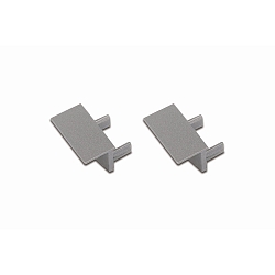Endkappe FOR 9MM MILLED-IN PROFILE + 4MM STRIPS mekanisk, rustfrit st�l