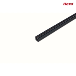 LED Track 24V DC tracksystem, 100cm, can be shortened as required, incl. mounting screws, black