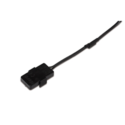 Tilbeh�r til 24V str�mskinne Flat Track - Medium feeder, 250cm Kabel, med 2x LED-24 stik, sort