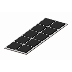 Gummi FOAM RUBBER s�t med 10, sort