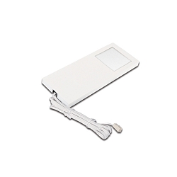 LED Under-cabinet luminaire LED Slim-Pad F, IP20, homogeneous surface light, with LED 24-connection, 5W 3000K, white