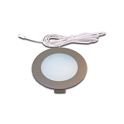LED Indbygnings Overfladelampe FR 78-LED, IP44, LED-24 forbindelse, CRi >90, 4W 3000K 270lm 110�, rustfrit st�l look