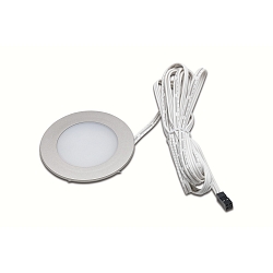 LED Indbygningsspot Dynamic FR 55-LED med overfladelys, 3W 2700-5000K, rustfrit st�l look