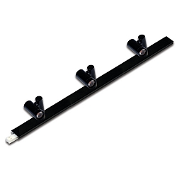 Drejeligt og svingbar LED-2-Link SPOT, 3-flammer, til LED-2-Link-profiler, 30cm, CRi >90, 3x 1.5W 3000K 80lm 38�, sort