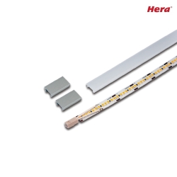 LED Overfladelys skinne LED-2-Link FLOOD, 30cm, til LED-2-Link-profiler, CRi >95, 4.8W 3000K 280lm 120, anodiseret aluminium