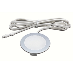 HV LED Overfladelampe FR 68-LED, Inbygning / Overflade montering, IP20, 230V HVLCS, 3W 4000K 200lm 110�, Chrom matt