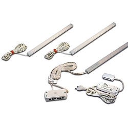 Set of 3 Under-cabinet luminaire LED ADD-ON Mini + LED transformer LED 24 / 15W + touch dimmer, 4.3W 4000K 280lm 110�