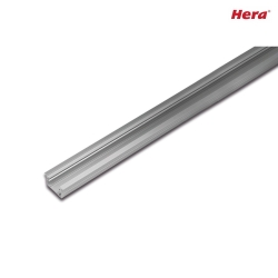 LED Indfrset profil 24/12mm til dkningsprofil 15mm, lngde 100cm, anodiseret aluminium
