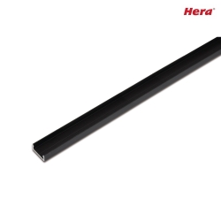 LED Surface profile 15/8mm for cover profile 15mm, length 100cm, black