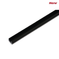 LED Milled-in profile A 24mm for cover profile 15mm, for asymmetrical illumination, length 100cm, black