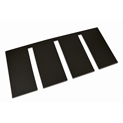holder INTERO-LINE - SLICED GLASS HOLDER  3-fold, mekanisk, aftagelig, sort mat