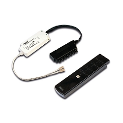 24V RGBW-controller Radio 120W med 7-foldet distribut�r inkl. Radio fjernbetjening