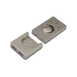 Overflade radio fjernbetjening Dimm, inkl. Batteri, rustfrit st�l look