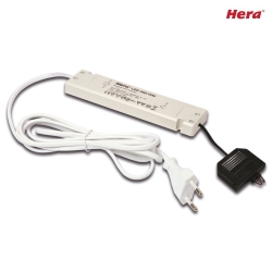 Transformer LED 350/16W connection cable 200cm, with Europlug, 5-fold distributor + 4 short circuit  plug