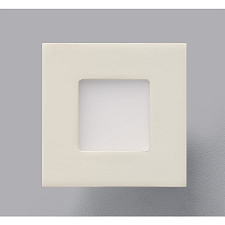 LED Indbygningslampe NIZZA Panel, IP20, FIRKANTET, 7.5cm, 2.2W 2700K 50lm 120�, hvid