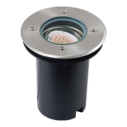 Heitronic LED Gulvindbygningsspot KONSTANZ, udf�relse, GU5,3, 3W, varm hvid, rund