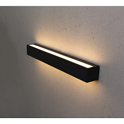 LED Wall luminaire MEDEA Outdoor luminaire, 500mm, 56 SMD LEDs, 37W, 110�, 3000K, 1900lm, IP44, graphite / glass matt