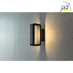 LED Wall luminaire JUNO Outdoor luminaire, 6W, 120, 3000K, 280lm, IP54, anthracite