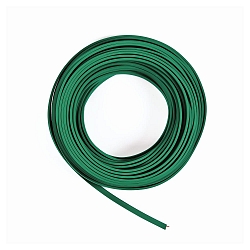 Belysning kabel, fladkabel, 50m, 230V AC, IP44, gr�n