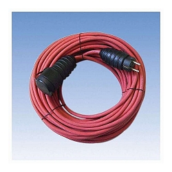 Euro forl�ngerledning 3m, H03VVH2-F 2x0,75 mm�, hvid