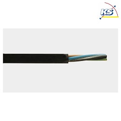 Rubber hose line H05RR-F 2x0,75, 50m, black