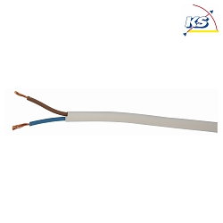 Flexible Plastic hose line H03VV-F 2G0.75mm, 50m, white