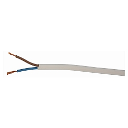 Fleksibel plastikslangelinie H03VV-F 2G0.75mm�, 50m, hvid