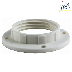 ISO gevind E14 lavet af termoplast, hvid
