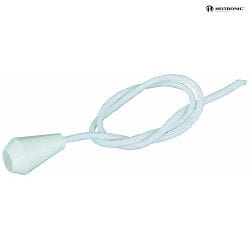 Pull cord with draw cone, 25cm, white