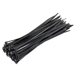 Kabelbindere, 100 stk, sort, 400x4,8mm
