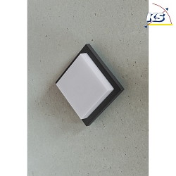 LED Wall / Ceiling luminaire MAKIRA Outdoor luminaire, 8W, 3000K, 480lm, IP54, anthracite 