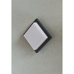 LED V�g-/Loftlampe MAKIRA Udend�rs lampe, 8W, 3000K, 480lm, IP54, antracit