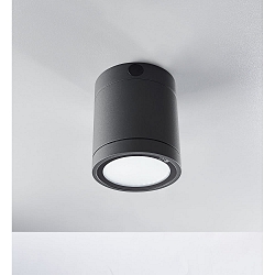 LED Loftlampe NEGRO Udend�rs lampe, 50�, 10W, 3000K, 750lm, IP65 antracit