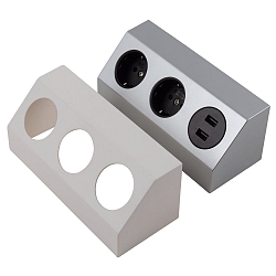 Beskyttende kontakt socket SALERNO, 2 gange + USB, 250V, maks. 3500W