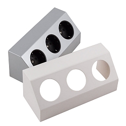 Beskyttende kontakt socket SALERNO, 3 gange, 250V, maks. 3500W