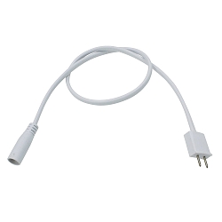 Tilslutningskabel til MICANO Skab armatur, 500mm, 2x0,5mm�, mellem transformer / lampe