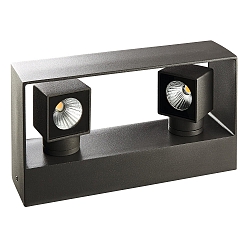 LED Væglampe VIGO Udendørs lampe, 2-flammer, 2x6W, 3000K, 530lm, IP54, antracit