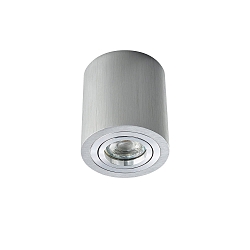 Overflademonterede spotlight ADL9001, rund, GU10, IP20, 25� drejelig, b�rstet aluminum