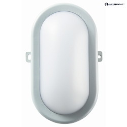 LED Wall / Ceiling luminaire BODRUM, oval, 10W, 4000K, 700lm, light gray