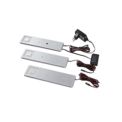 Armatur til brug under kabinettet IMOLA s�t med 3 IP20, s�lv  6,3W 360lm 3000K CRI 80 18.9cm