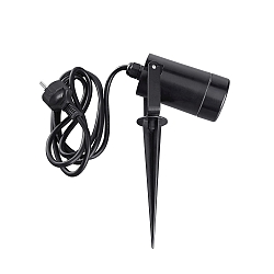 Jordspydslampe BURANO med stik GU10 IP44, sort d�mpbar