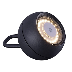 Batteri bordlampe PHERA med batteri, med touch-d�mper IP54, antracit d�mpbar
