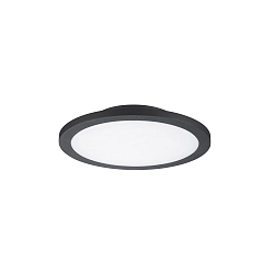 Væg- og Loftlampe TELLA rund IP65, antracit 