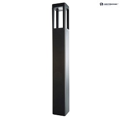 outdoor floor lamp TOSKANA II square, switchable, set back IP65, anthracite 