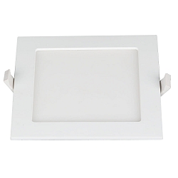Indbygnings loftlampe LE MANS firkantet IP44, hvid d�mpbar