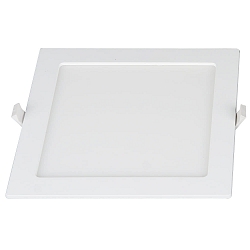 Indbygnings loftlampe LE MANS firkantet IP44, hvid d�mpbar