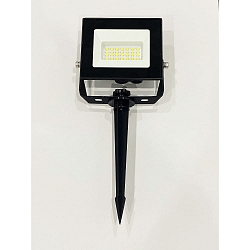 Jordspydslampe BOLTON 2.0 med stik, omskiftelig IP44, pulverlakeret, sort 