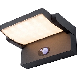 Solar v�glampe ARONA drejelig, med sensor, lodret IP54, antracit 
