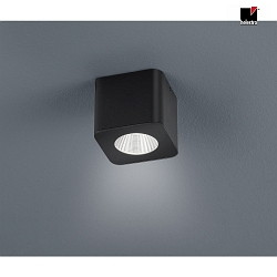 LED Loftlampe OSO LED Lampe til bad, firkantet, IP44, sort matt